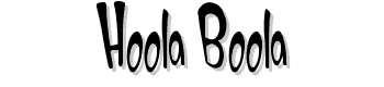 Hoola-Boola font